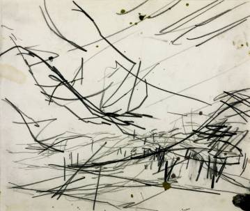 Working Drawing for 'Primrose Hill' 1968 Frank Auerbach born 1931 Purchased 1971 http://www.tate.org.uk/art/work/T01272